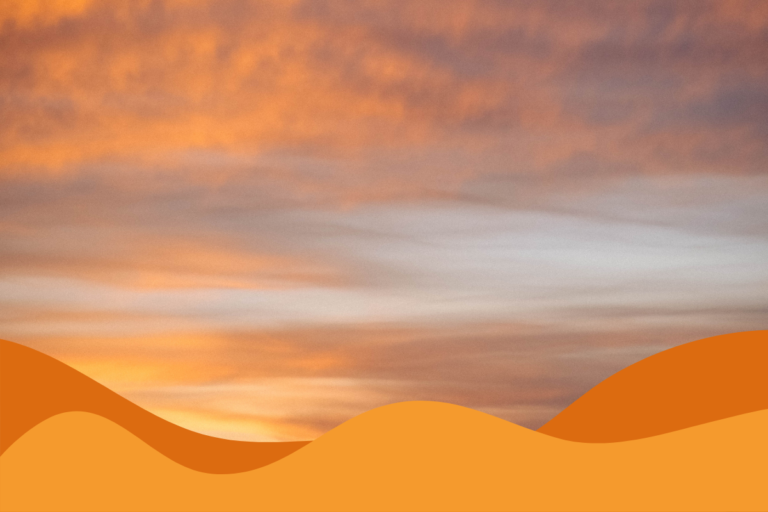 Image of bright orange clouds in an article about what are cloud solutions, explaining the types and pros and cons and discussing IT support sheffield