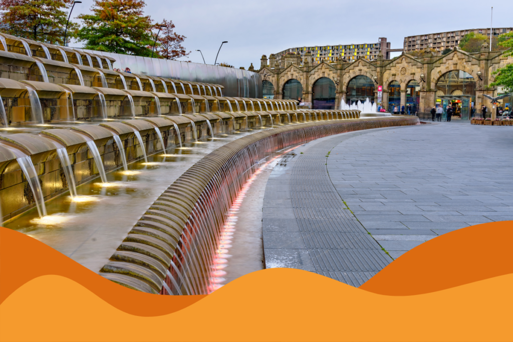 Image of Sheffield train station in an article aboout AI and the importance of reputation in avoiding reputational damage to your small to medium business in Sheffield by Daffodil IT