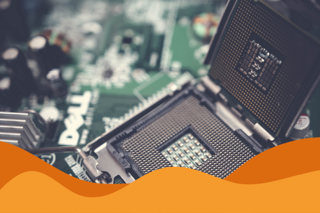 Image of a close up of a black dell central processing unit in an article about in-house versus outsourced IT support by Daffodil IT in Sheffield, South Yorkshire